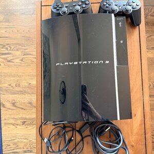 Sony Playstation PS3 Black Console 40GB CECHG01 (Tested & Working!) + Controller
